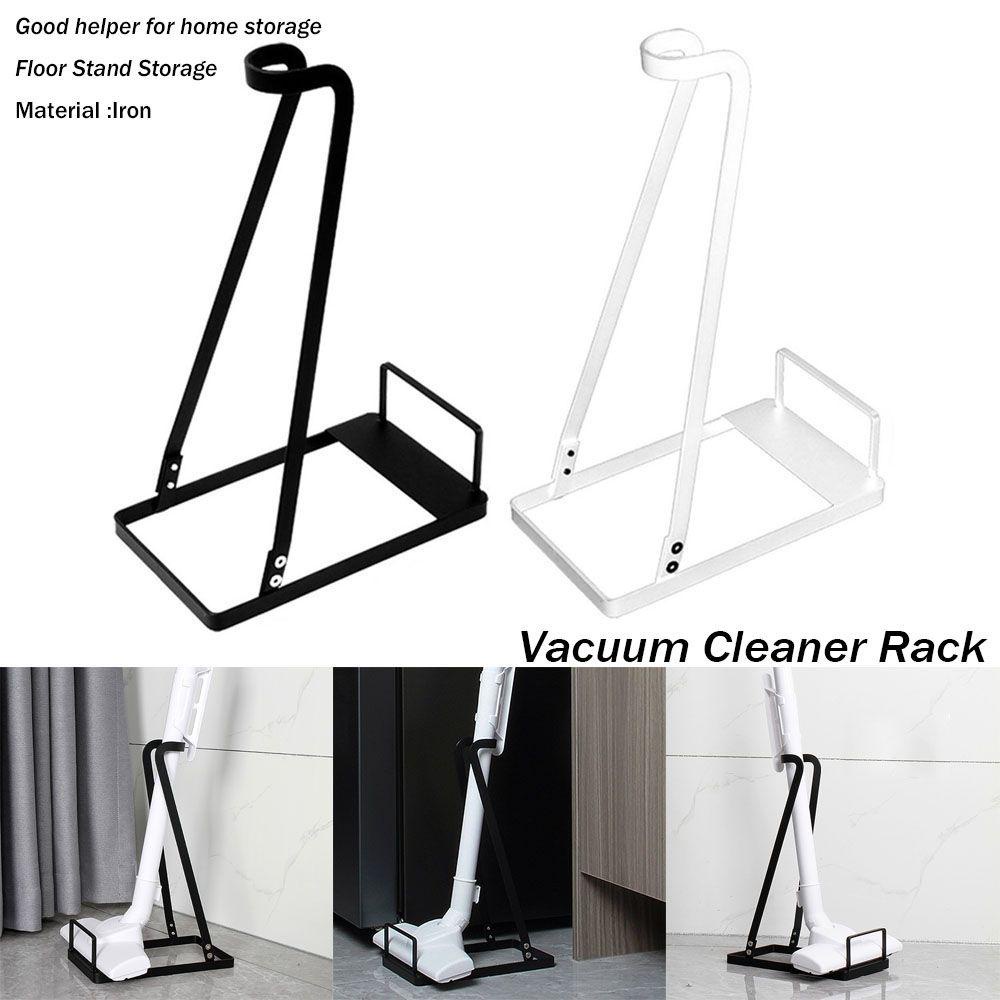 Solighter Rak Vacuum Cleaner Bebas Paku Rak Mulus Kreatif Alat Sikat Lantai Berdiri Penyimpanan