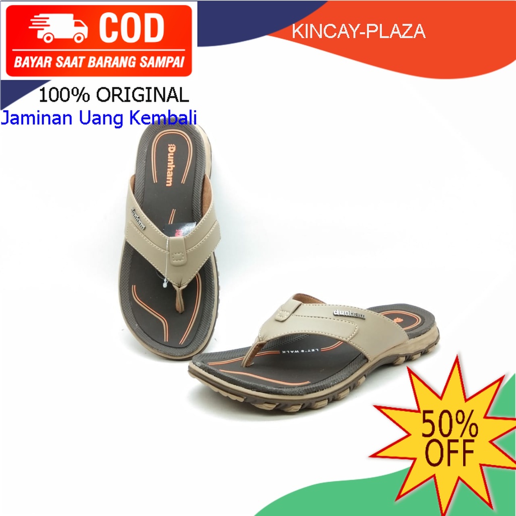 DUNHAM HURON 01 ORIGINAL MURAH Sandal Kulit Pria Dewasa Selop Original Sendal Laki Laki Slide Casual