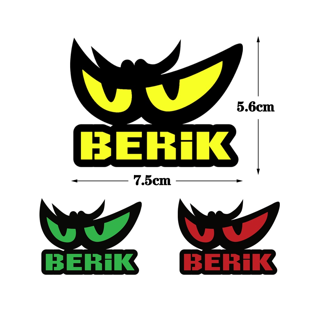 Berik juling Stiker Reflektif Sepeda Motor Dekorasi Stiker Mobil Tangki Bahan Bakar Stiker