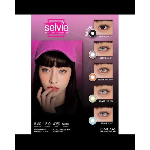 Softlens SELVIE 15 MM Normal Minus By Omega / Soflen Selvie / Softlens Selvie By Omega