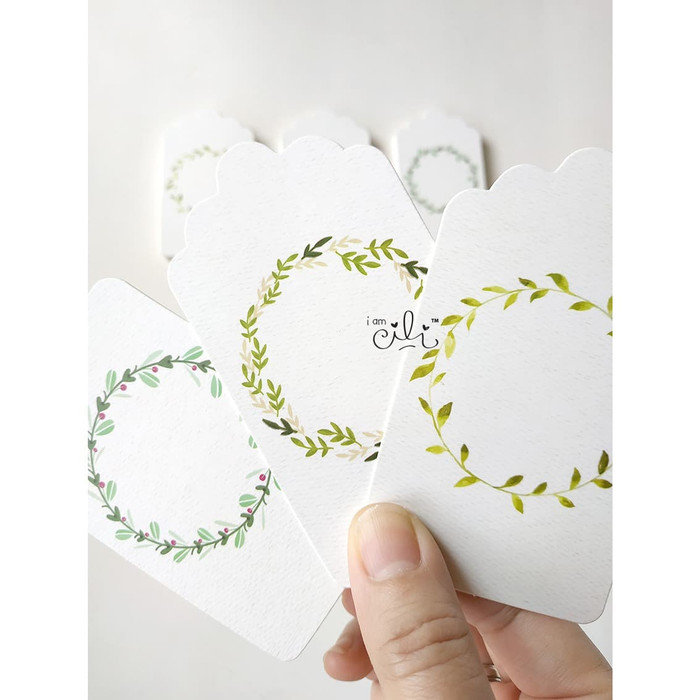 

(HT-BLANK09) tag ucapan iamcili wreath blank tulis sendiri - GROSIR - PROMO - Bisa COD - TERLARIS