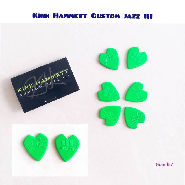Pick gitar kirk hammet custom jazz III dunlop pick gitar kirk hammet