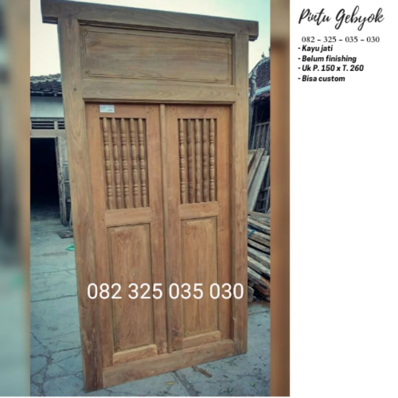 Gebyok Jawa Kuno Antik Model Minimalis Modern Kayu Jati