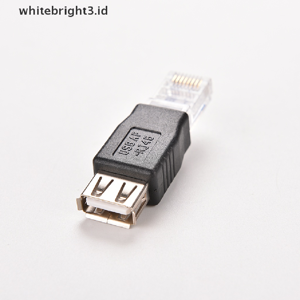 (whitebright3.id) Adapter Socket LAN RJ45 Male Ke USB AF A Female