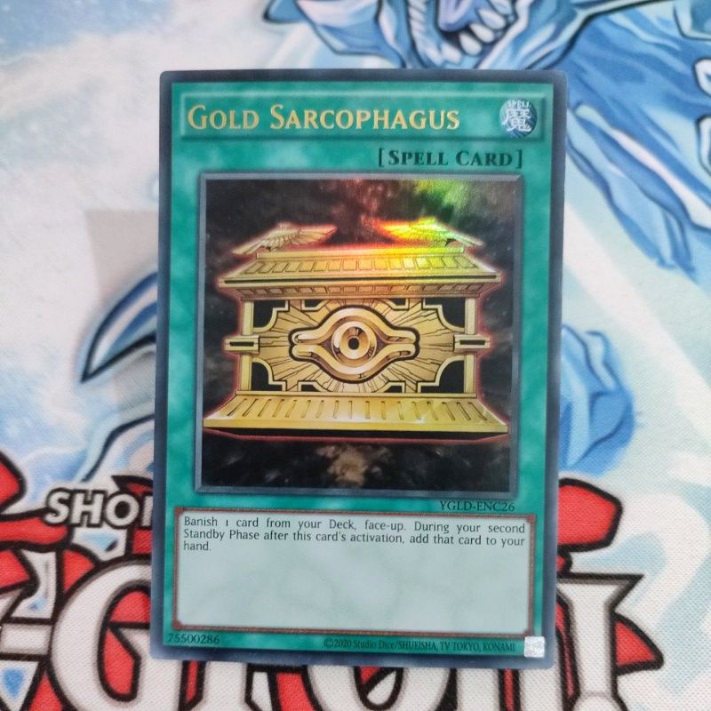 yugioh gold sacrophagus YGLD ultra rare original