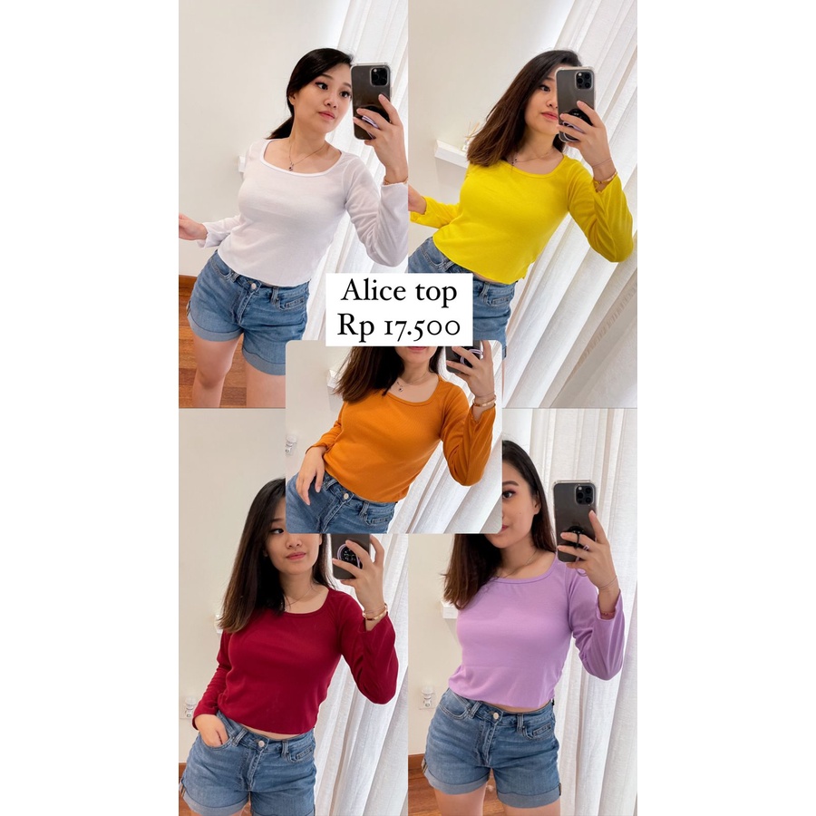 ALICE TOP/ baju atasan terbaru/ baju atasan saja/ atasan wanita