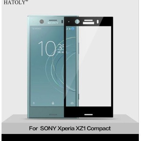 tempered glass sony xperia xz1 compact full cover melengkung curved docomo au softbank global