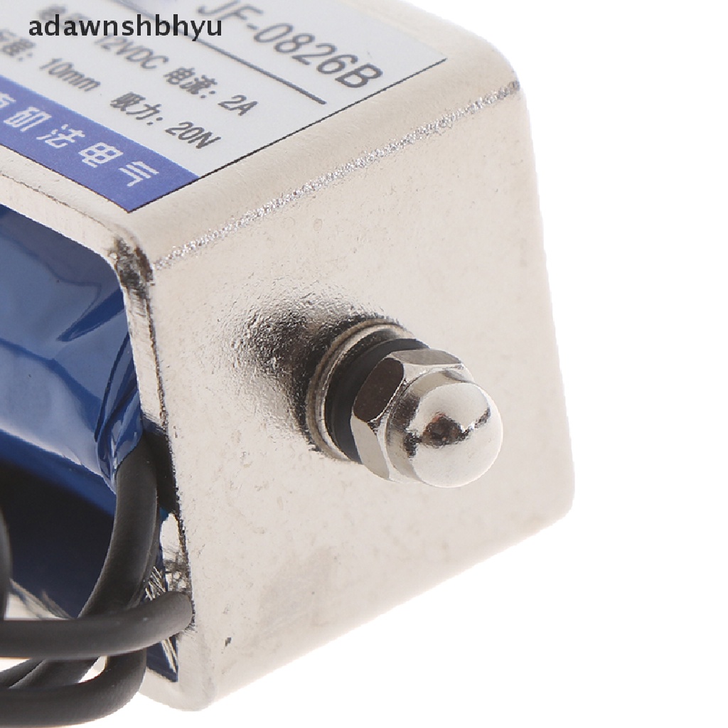 Adawnshbhyu JF-0826B 12V/2A 10mm 20N push pull Tipe open frame solenoid electromagnet