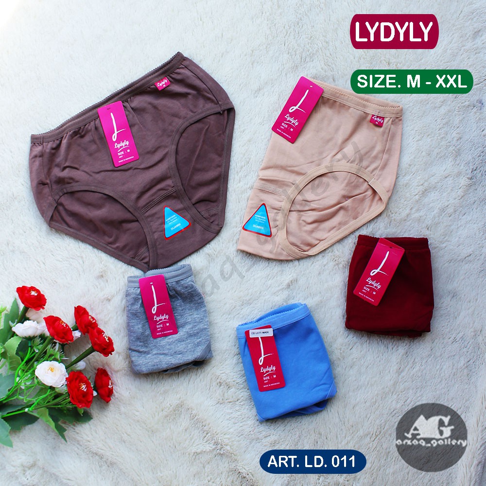 3pc -- CD LYDYLY LD 011 | Celana Dalam Wanita Dewasa Katun Lydyly 011