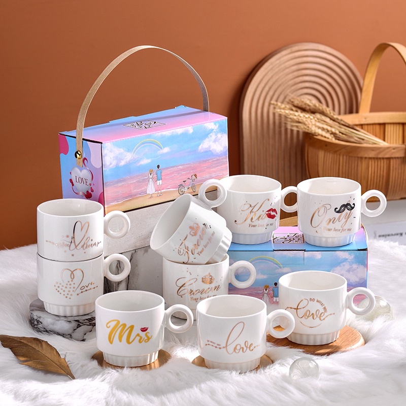 Gelas Couple Set/ Gelas Pasangan Variasi Love