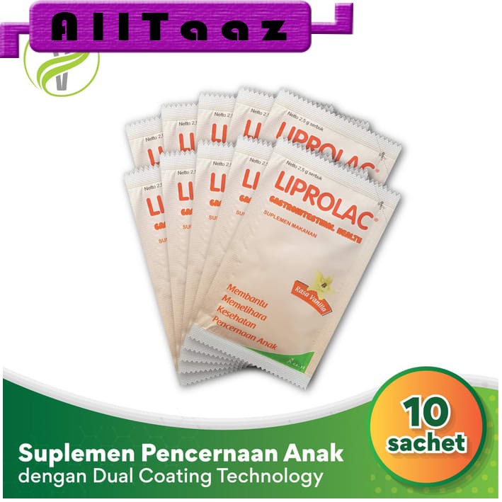 

Liprolac Paket 10 Sachet - Suplemen Prebiotik dan Probiotik Anak