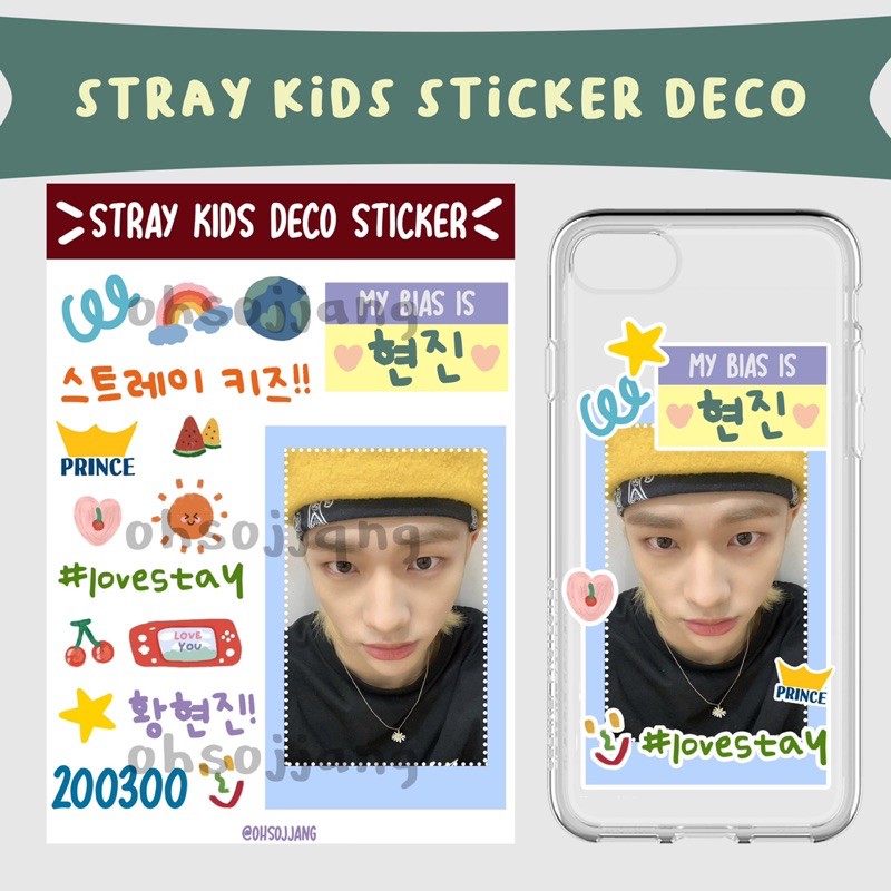 STRAY KIDS CUTE DECO STICKER STIKER LUCU