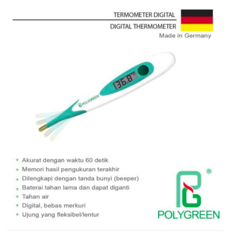 Thermometer Digital Flexible Original Polygreen KD-133 / Termometer Digital Polygreen KD133