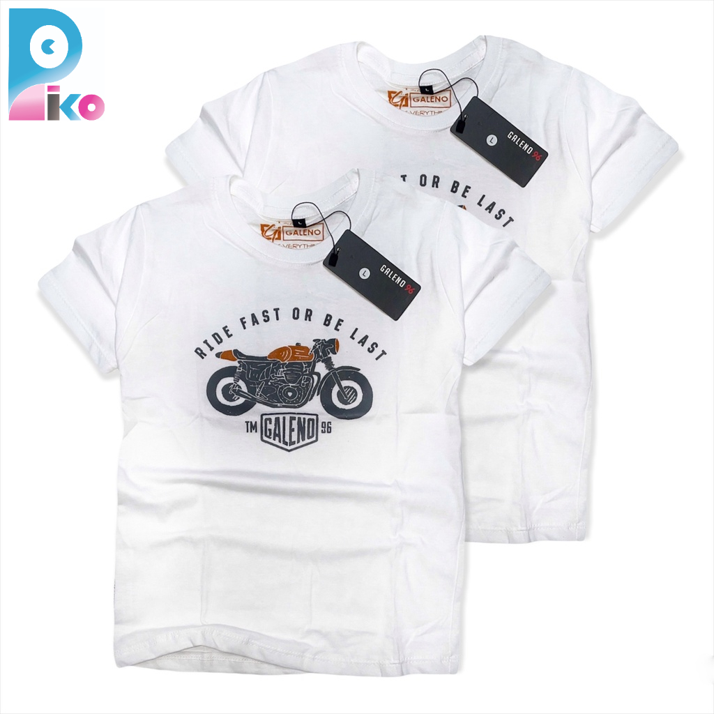 Baju kaos anak laki-laki usia 1-12 tahun bahan katun