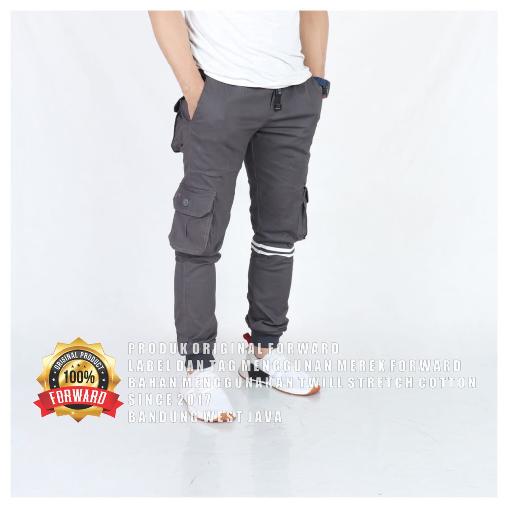 Celana Joger Jogger Cargo Pria Original Forward-COD