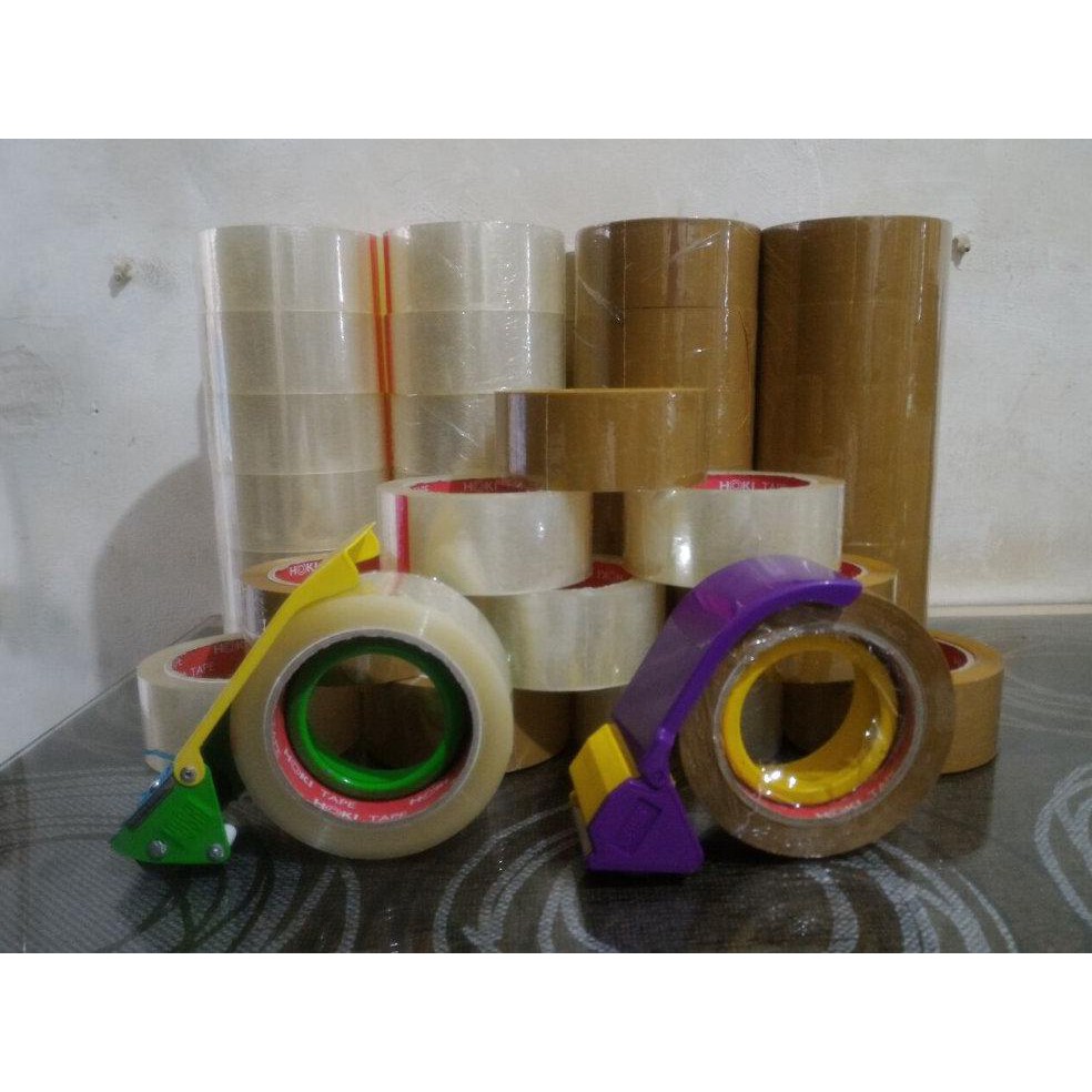 

LAKBAN BENING&COKLAT HOKI TAPE 100 YARD FULL 72 ROLL