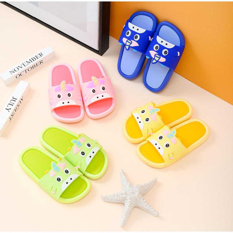 Sandal eva anak laki-laki dan perempuan  import motif unicorn