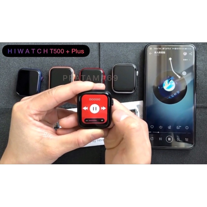 Smartwatch App HIWATCH T500 + PLUS 2021 Update Terbaru - Jam Tangan Connect HP