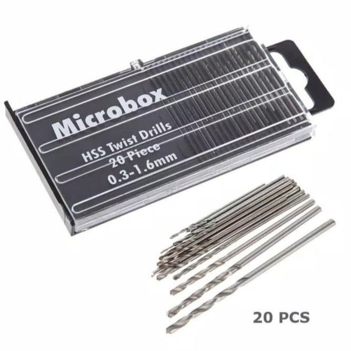 Mata Bor Micro PCB Microbox Set 20pcs 0.3mm-1.6mm