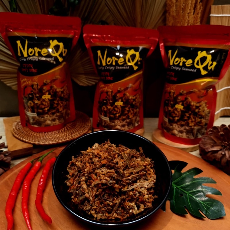 

Ay00! NOREQU CRISPY SEAWEED MIX 4 RASA RICECHIPS HONEY MOZARELA SOFTBONE DAN SPICY
