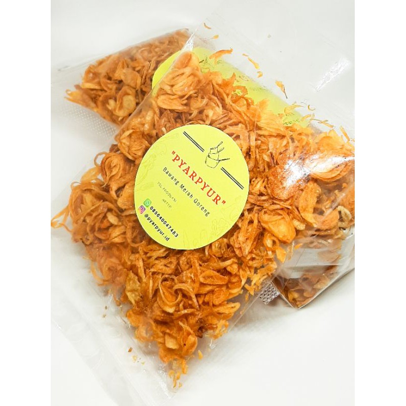 

BAWANG GORENG / BAWANG MERAH GORENG / BRAMBANG GORENG ASLI RENYAH TANPA CAMPURAN TEPUNG (20 GRAM)