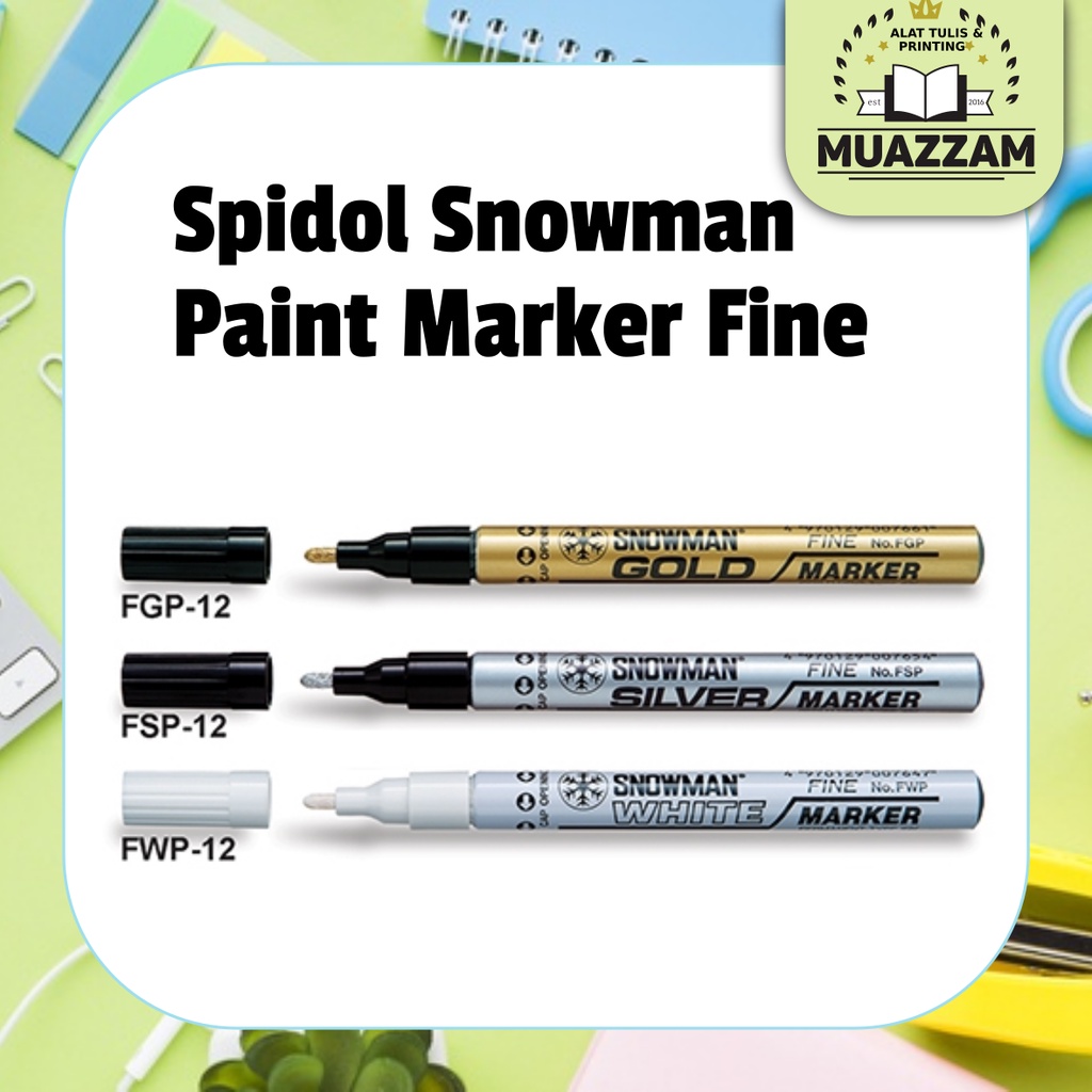 

Snowman Spidol Paint Marker Fine EN71-3