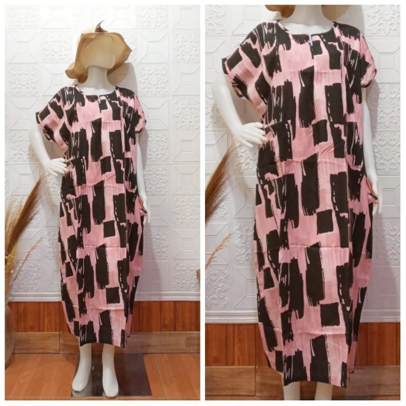 Daster Habel/HISBI Long BUSUI Panjang Semata Kaki Bahan Rayon Premium-Hisbi busui 46