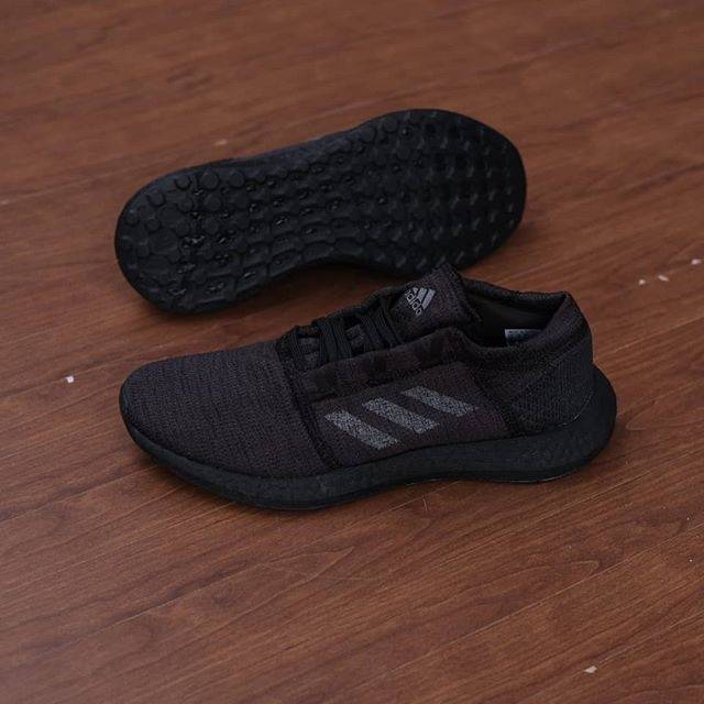 Adidas pureboost GO triple black ORIGINAL 100% TERMURAH