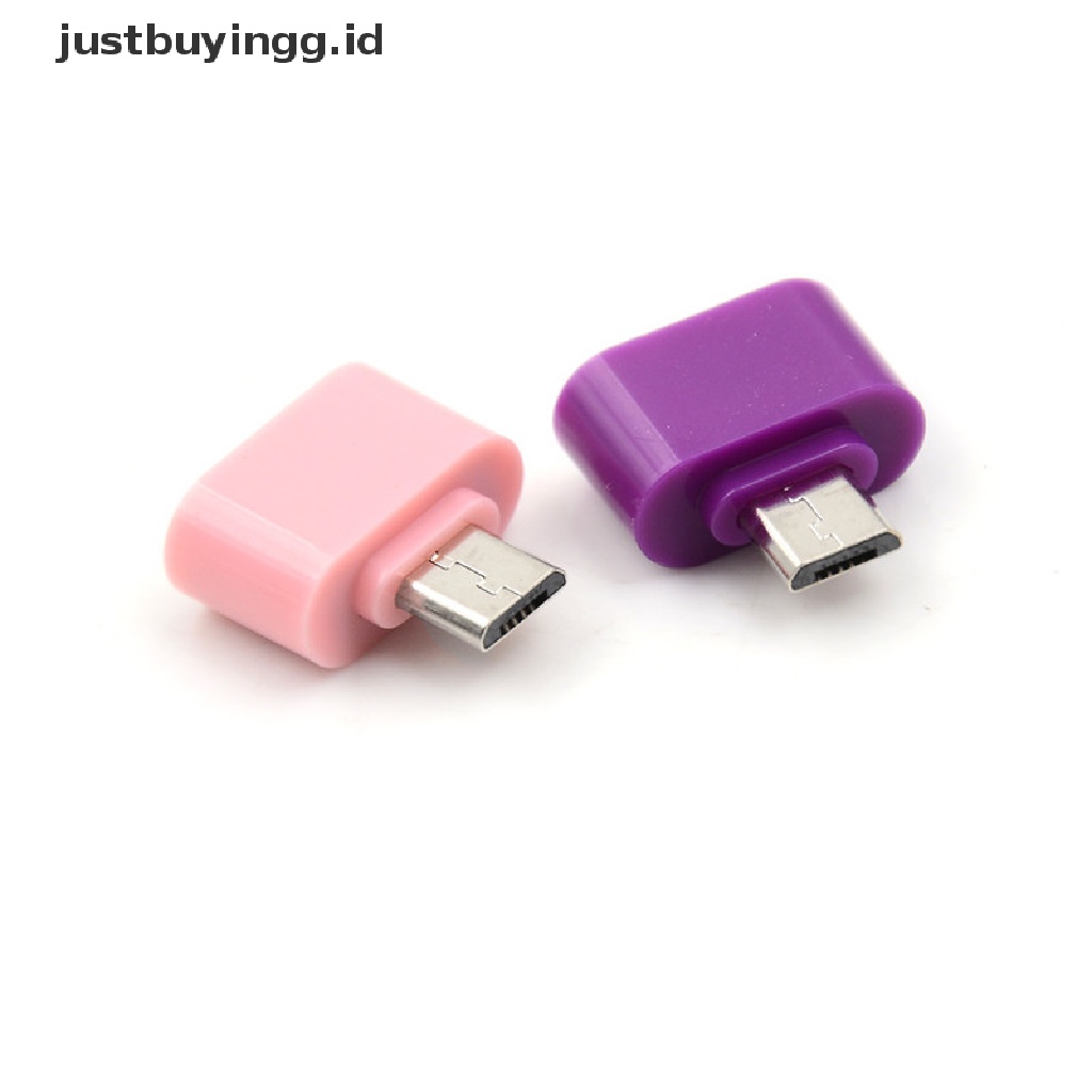 (Justbuyingg.Id) 3pcs Adapter Konverter Otg Micro Usb Male Ke Usb 2.0 Untuk Tablet Android