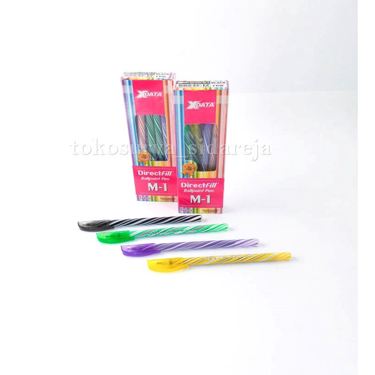 

BOLPEN XDATA M1 SPIRAL ORIGINAL (PACK) / PULPEN XDATA M-1 / PULPEN MURAH X-DATA