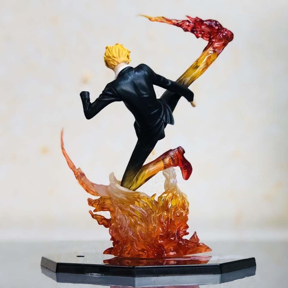 NEEDWAY Action Figurine Miniatur PVC Sanji Battle Dekstop Dekorasi Figure Mainan Model Anime