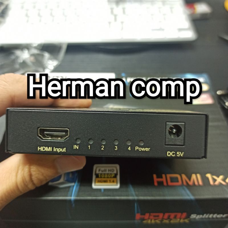 HDMI SPLITTER 4 PORT FULL HD 1080p 4K X 2K HDMI 1x4