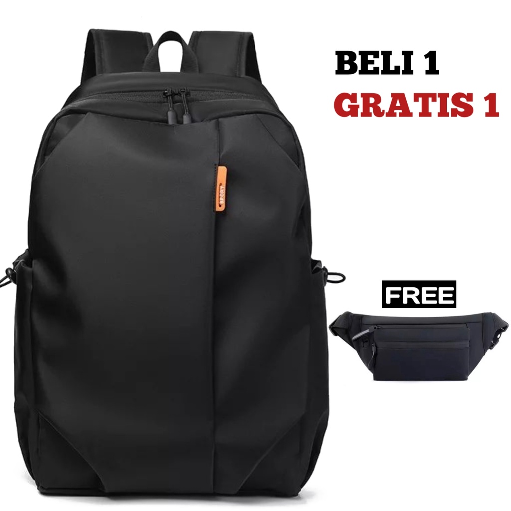 JS_BUY 1 GET 1 - Tas Pria ZB RDN 069 Distro Raindoz Bandung Ransel Punggung Backpack Cowok Keren Sek BRAN NB-Tp BJ
