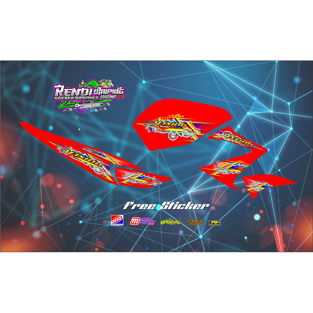 Striping vixion old transparant uv 01