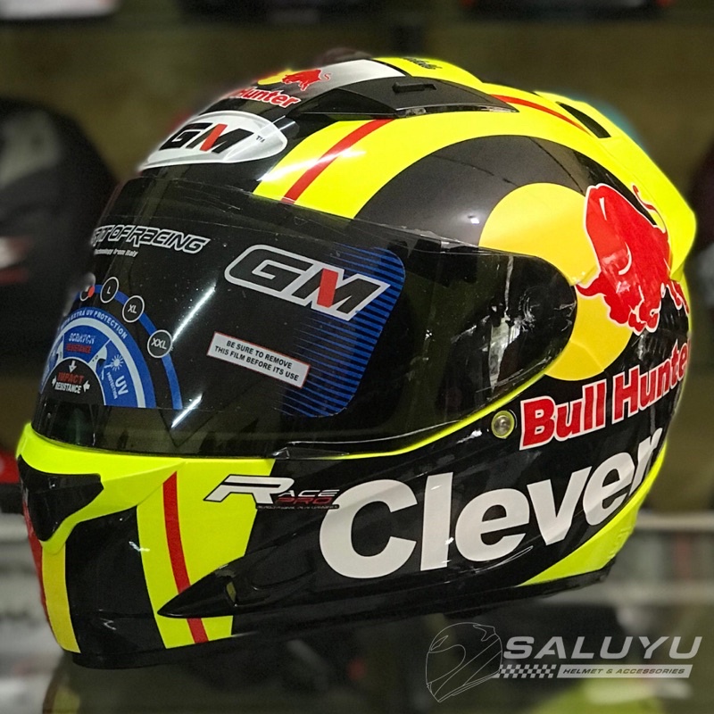 HELM FULL FACE GM RACE PRO VISOR DARK SMOKE