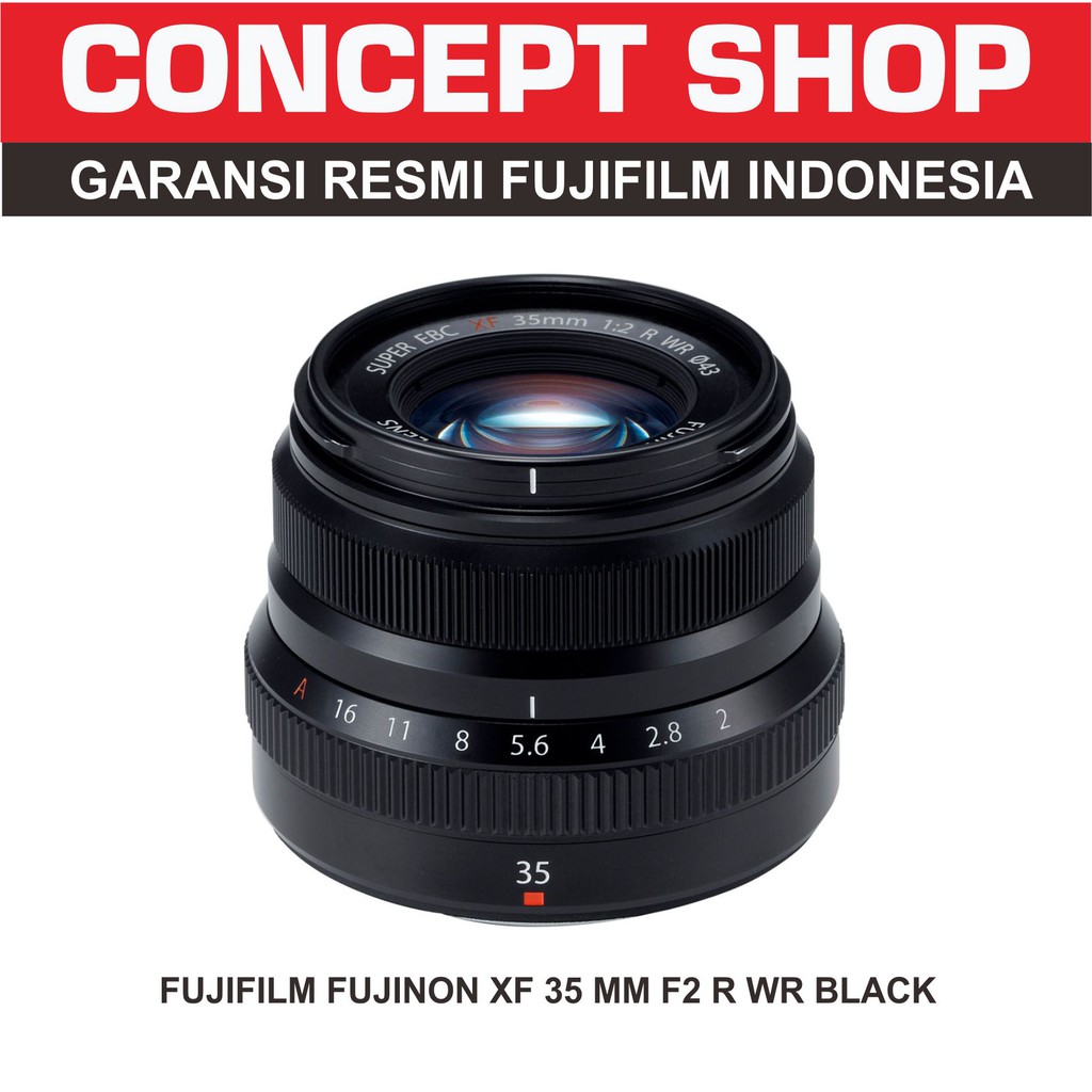 Fujinon XF 35MM F2 R WR BLACK . XF35 . XF 35 RESMI