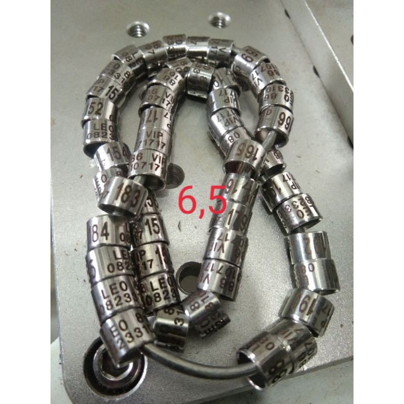 Ring perkutut ring tekukur baja stenlis p3si. ring bnr. ring p4si