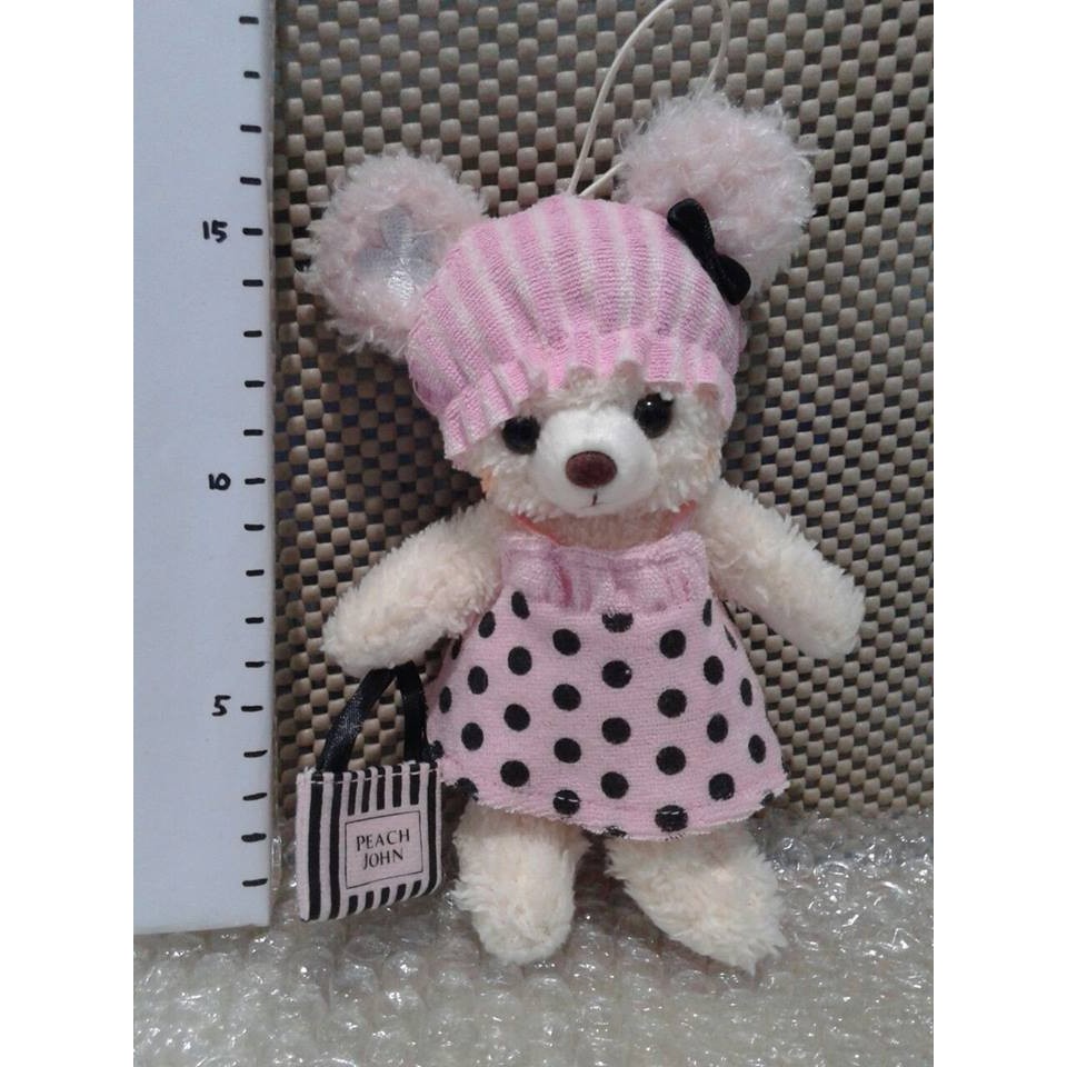 Boneka Teddy Bear Beruang Original Disney Sea Japan Peach John White Bear Doll Version