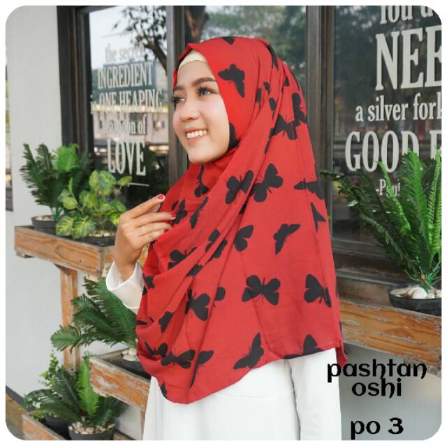 SUPER SALE PASHMINA INSTAN OSHI MOTIF / Pashmina satu langkah / pashtan sala