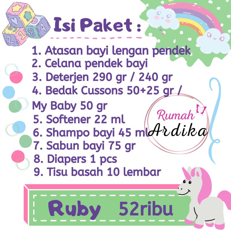Kado bayi lahiran parcel bayi parsel bayi baby gift set ukuran 28x23x8 cm box isi8-5