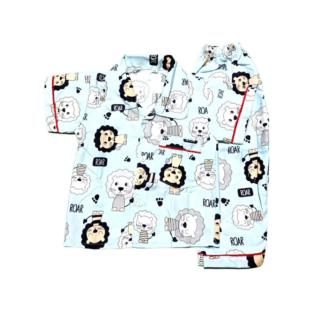 PIYAMA ANAK USIA 1-5 TAHUN SIZE M L XL TERLARIS / PIYAMA ANAK/size M, L, XL Setelan baju tidur / TERMURAH PIYAMA ANAK 1-5 th TANGAN PENDEK RANDOM MOTIF