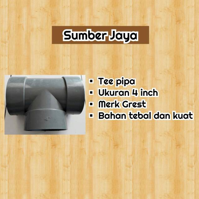 Tee pipa 4 inch | T pipa 4 inch