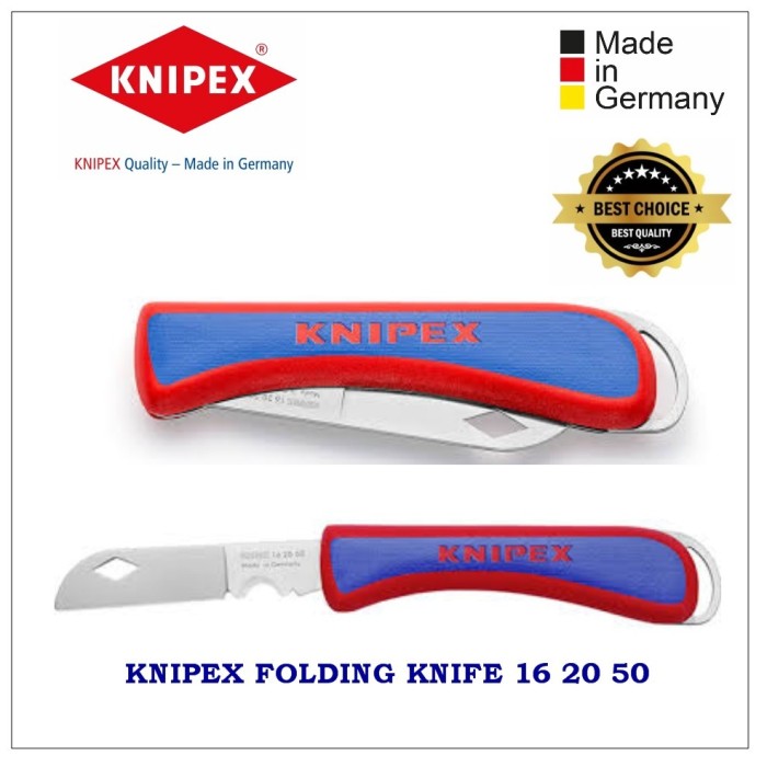 

Knipex-Pisau Cutter 16 20 50 Folding Knife for Electricians