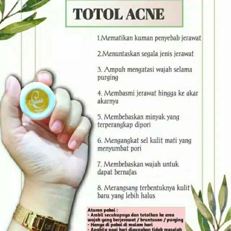 

totol jerawat acne ecer