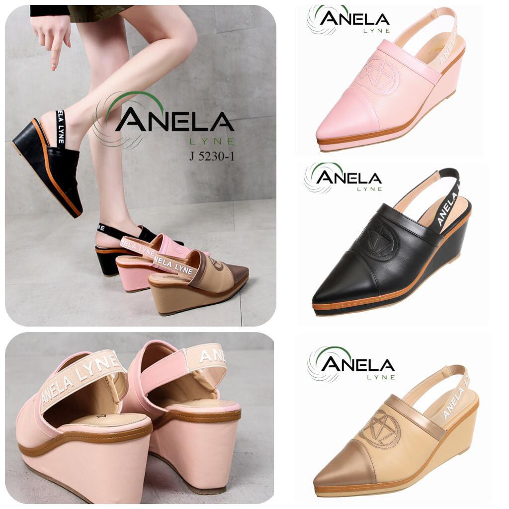 ANELA LYNE SEPATU WEDGES SLINGBACK 5230-1