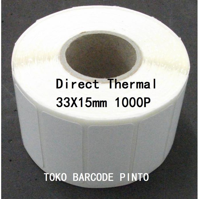 

IREADY STOCKl 33X15mm 1Line 1000pcs,Direct Thermal Gap2mmCORE1"Label stiker Barcode