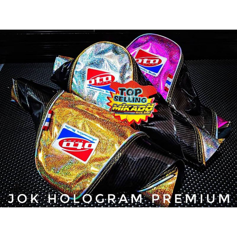 JOK GLOSSY HOLOGRAM PREMIUM BAHAN TEBAL BEAT MIO SATRIA FU FINO SUPRA LOGO OTOTREND