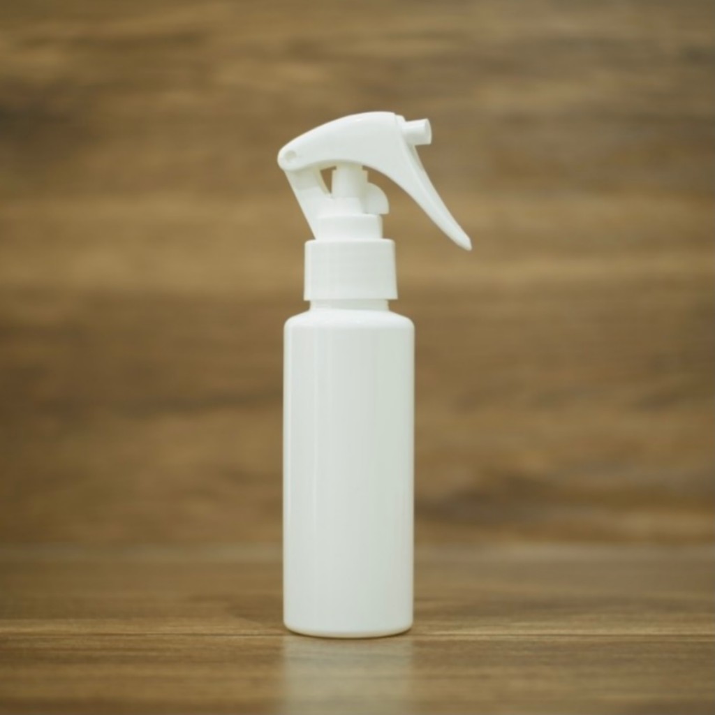 BOTOL SPRAY 100ML TRIGGER PUTIH PET/ BOTOL RF 100ML PUTIH SPRAY TRIGGER