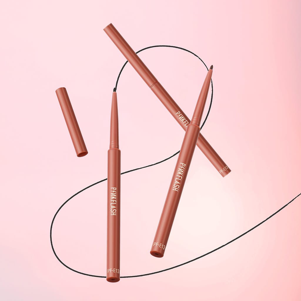 [TERMURAH] PINKFLASH Pro Touch Pencil Eyeliner - InfallibleLine Hyperfine Smooth Gel Eyeliner - Waterproof - PINK FLASH - PF E13