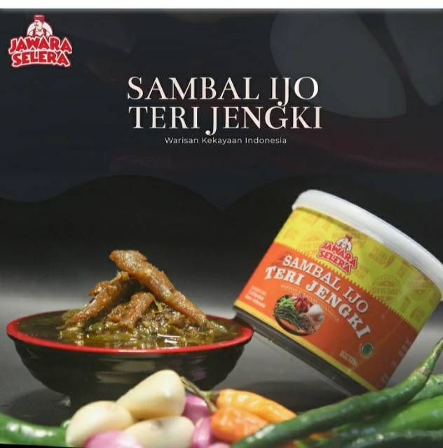 [ TERLARIS ] Sambal Teri Jengki / Sambel Ijo Teri Jengki JS 135g / Sambal Jawara / Sambel Pedas